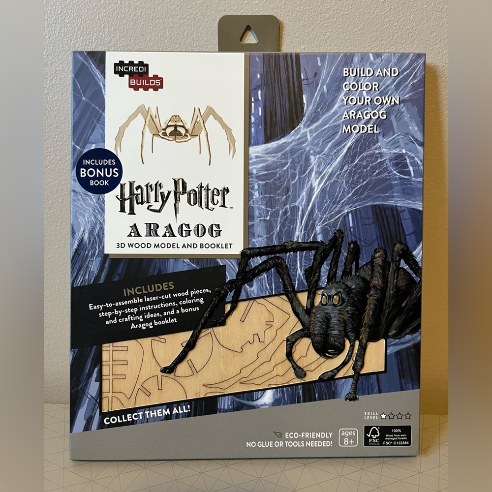 Harry Potter Aragog 3D Wood Model and Booklet